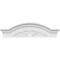 Ekena Millwork Segment Arch W/ Flankers 3 Spoke Architectural Grade PVC Pediment, 32"W x 9"H x 2-1/2"P PEDPS032X090SGF03 - alternate 6